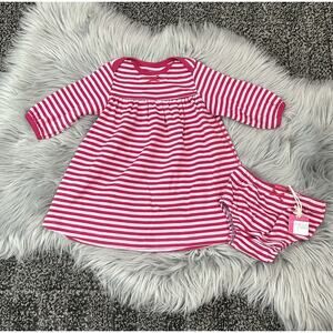 Pink Chicken Striped Pink and White Dress